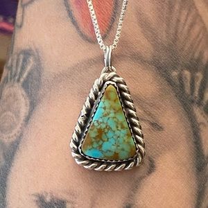 Number 8 Turquoise Pendant